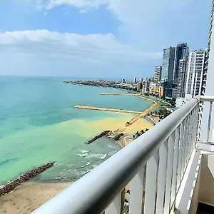 Hermoso Apartamento Vista Al Mar. Edf Palmetto 1 . Apartamento Cartagena